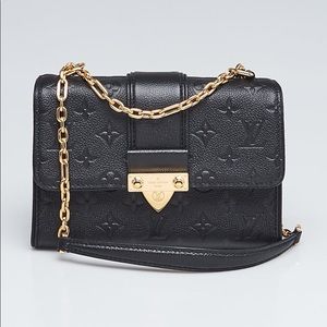 Louis Vuitton Saint Sulpice BB in Black Noir Monogram Empreinte Leather